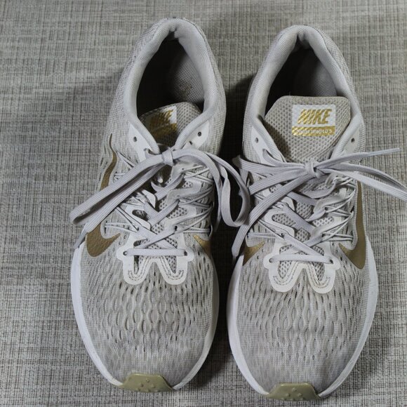 Nike Zoom Winflo 5 Size 8.5 Beige and Gold Athletic Shoes - Picture 3 of 7